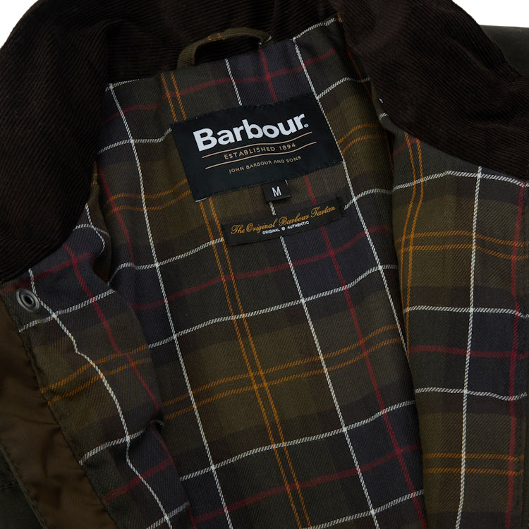 Barbour Sander Wax Jacket - Olive