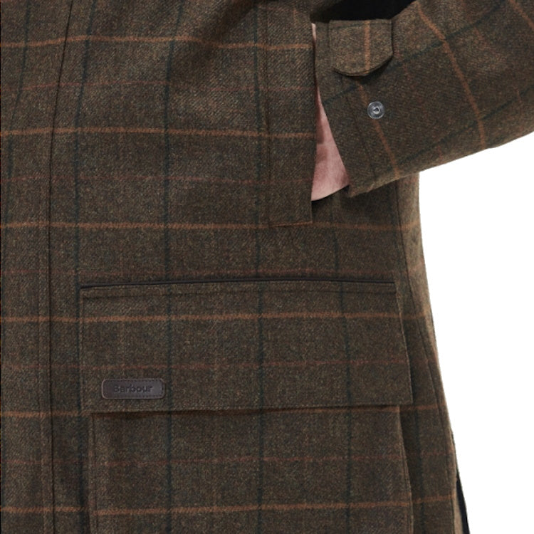 Barbour Wool Beaconsfield Jacket - Burnhill Brown Check