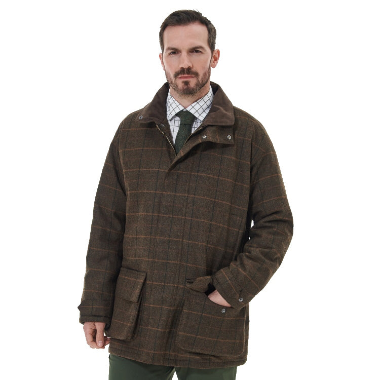 Barbour Wool Beaconsfield Jacket - Burnhill Brown Check