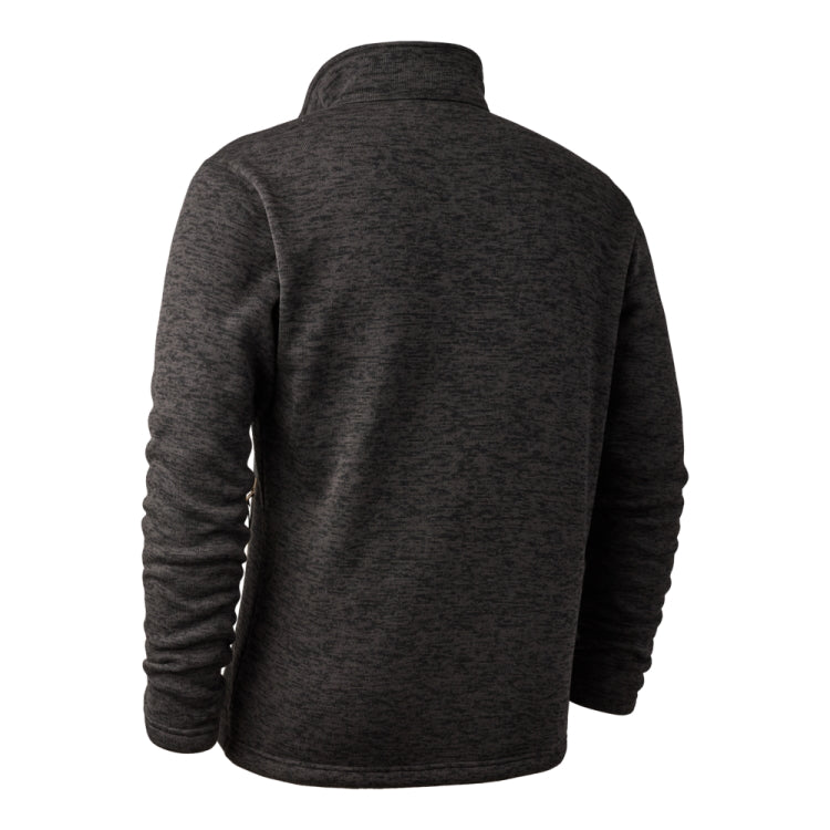 Deerhunter Sarek Knitted Jacket - Dark Grey Melange