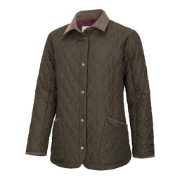 Hoggs of Fife Ladies Ladybank Quilted Jacket - Forest Green