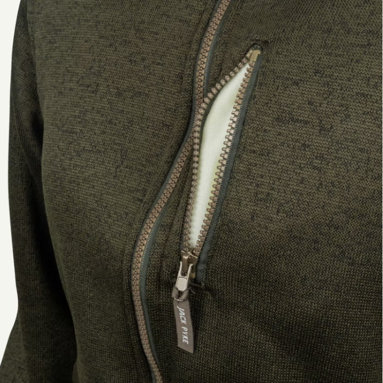 Jack Pyke Ladies Scandinavian Fleece Jacket - Dark Olive