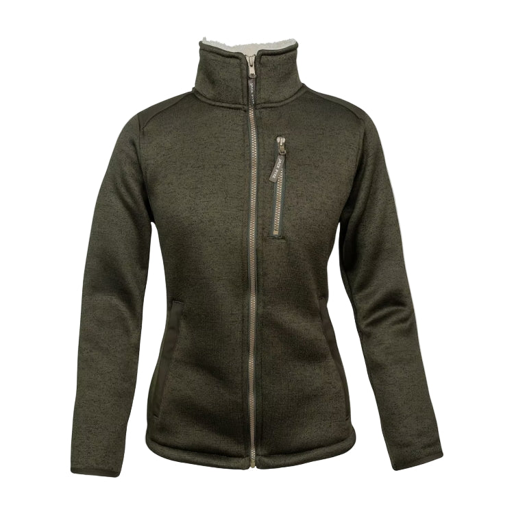 Jack Pyke Ladies Scandinavian Fleece Jacket - Dark Olive