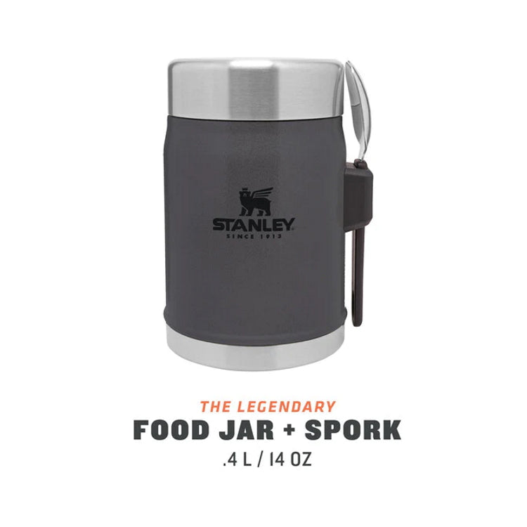 Stanley Legendary Food Jar and Spork - Charcoal