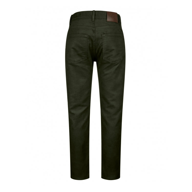 Hoggs of Fife Carrick Technical Stretch Moleskin Jeans - Olive