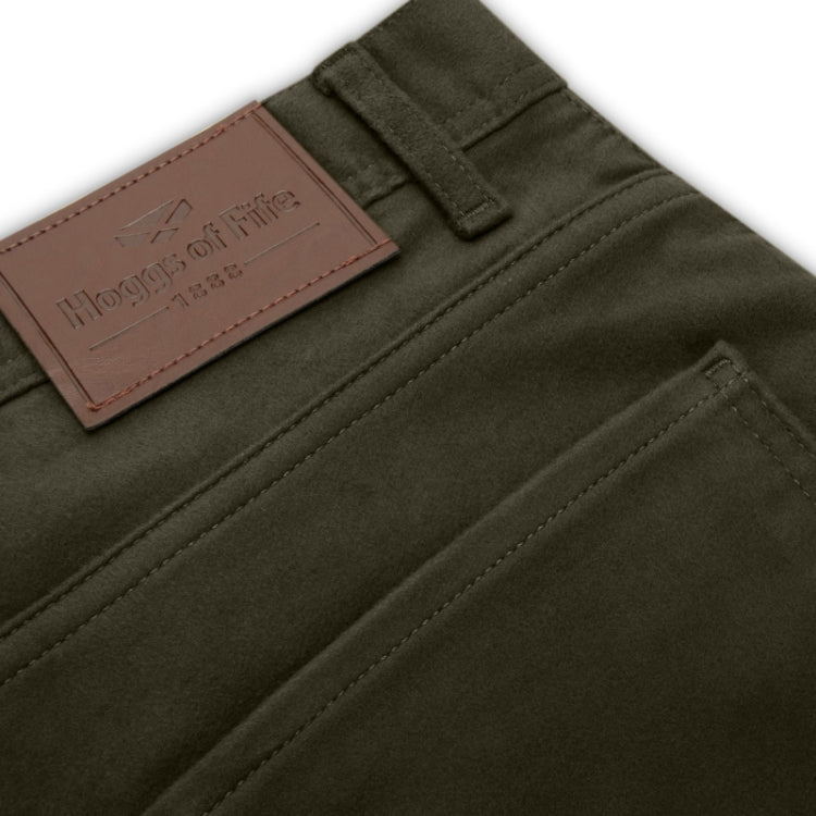 Hoggs of Fife Carrick Technical Stretch Moleskin Jeans - Olive