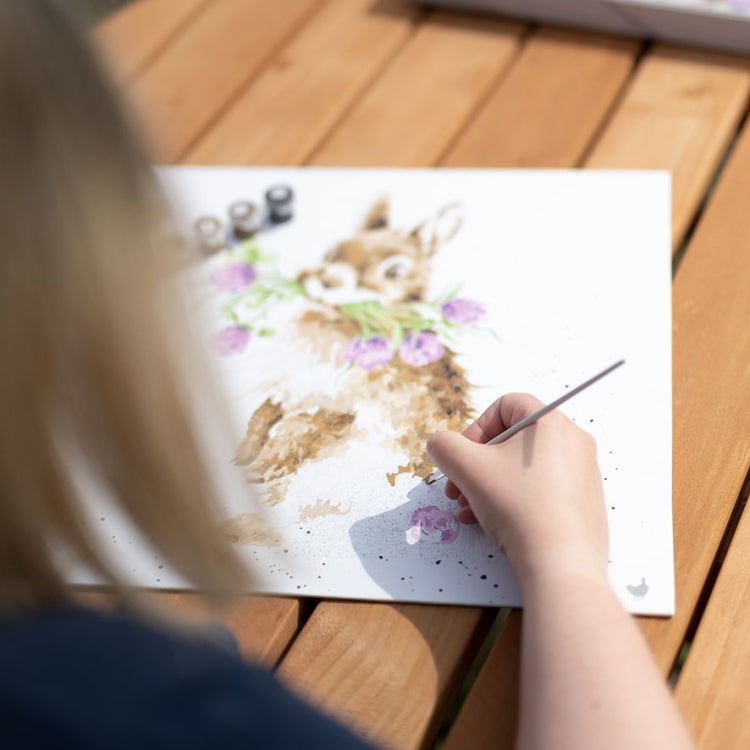 Wrendale Designs Paint by Numbers Kit - Head Clover Heels Rabbit