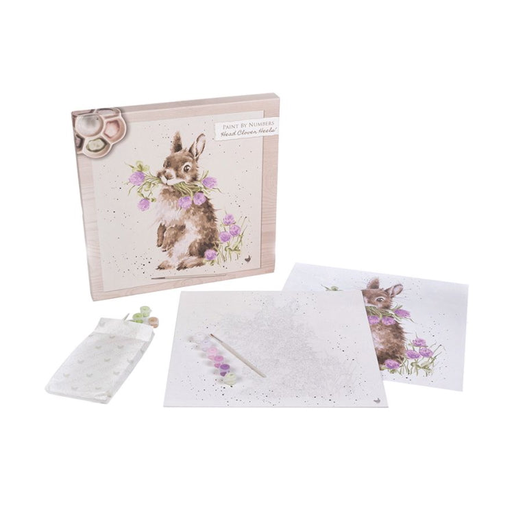 Wrendale Designs Paint by Numbers Kit - Head Clover Heels Rabbit
