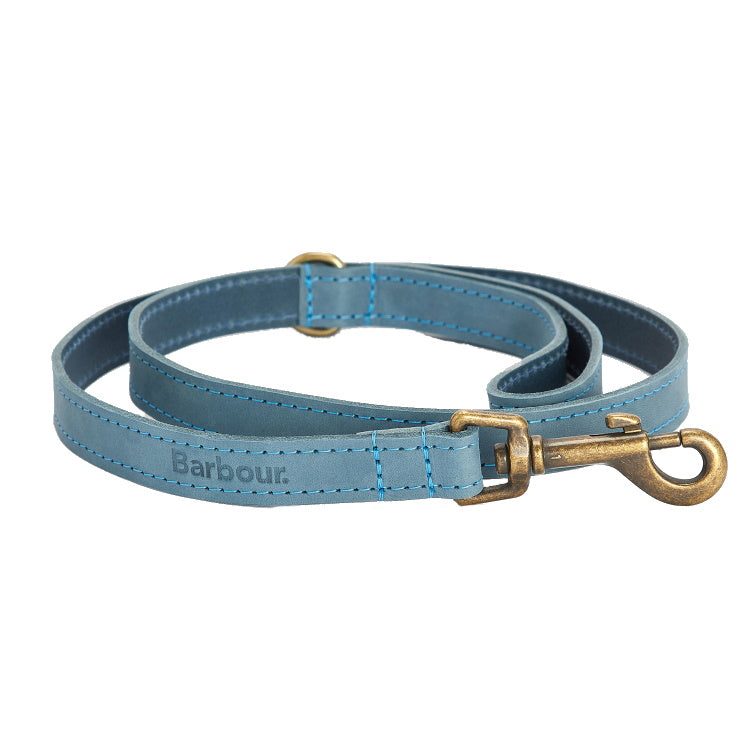 Barbour Leather Dog Lead - Blue
