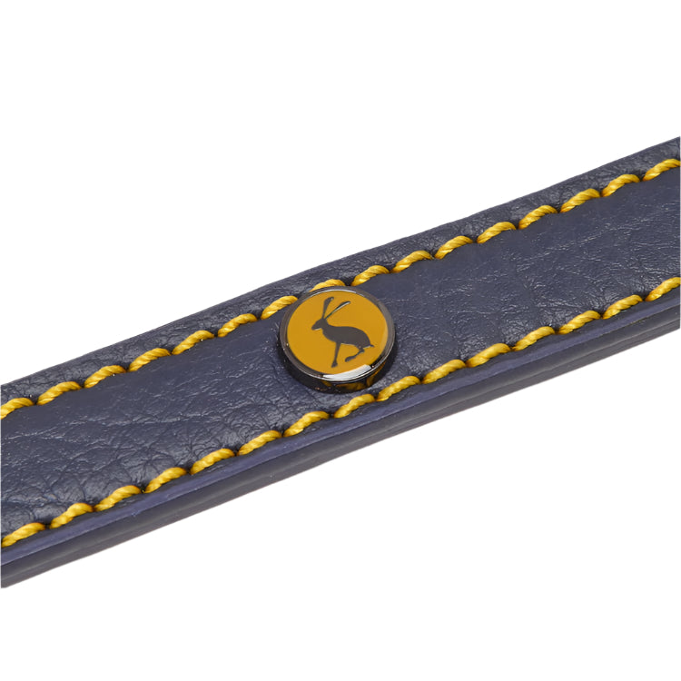 Joules Leather Dog Lead - Navy