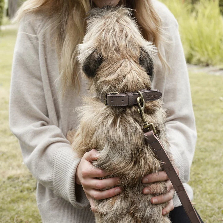 Sophie Allport Woof Leather Dog Lead