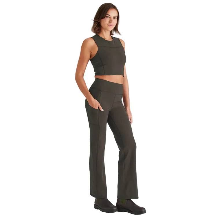 Ridgeline Ladies Infinity Straight Leg Leggings - Deep Forest