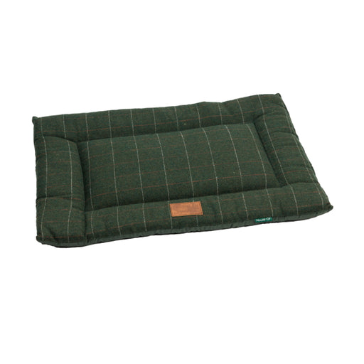 House of Paws Green Tweed Crate Mat