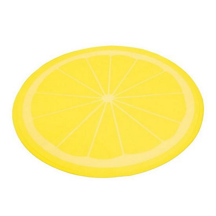 Rosewood Circular Dog Cool Mat - Lemon Print