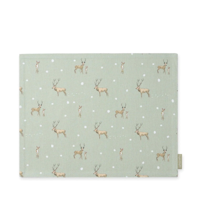 Sophie Allport Christmas Stags Fabric Placemats Set of 2 John Norris
