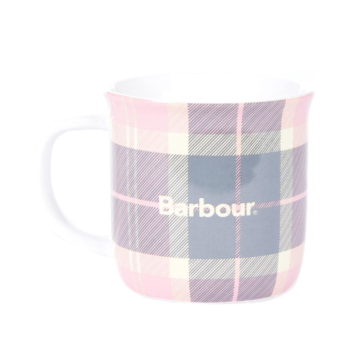 Barbour Tartan Mug - Pink/Grey Tartan