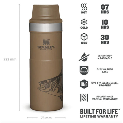 Stanley Trigger-Action Travel Mug - 0.47L - Peter Perch Tan