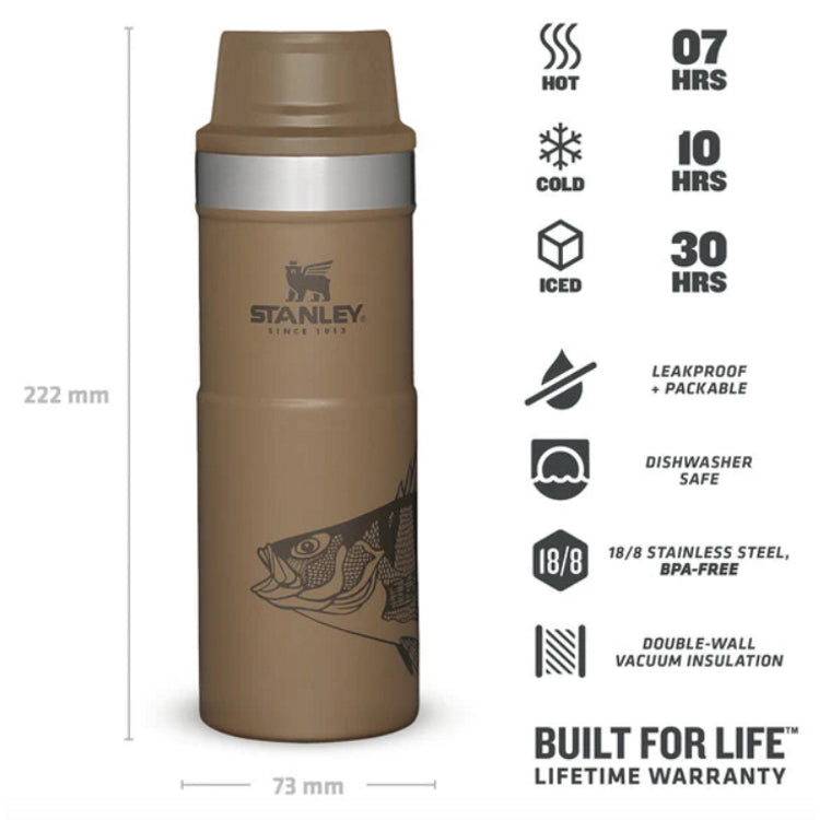 Stanley Trigger-Action Travel Mug - 0.47L - Peter Perch Tan