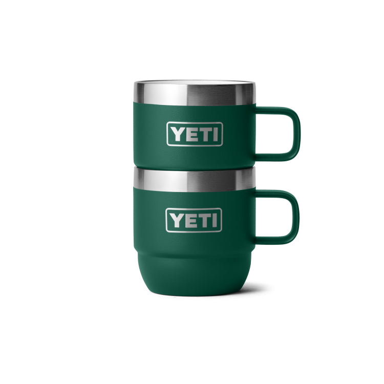 Yeti 6oz Espresso Mugs 2 Pack - Black Forest Green