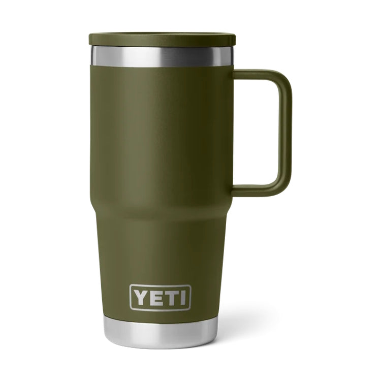 Yeti Rambler 20oz Insulated Travel Mug 2.0 - Olive/King Crab Orange