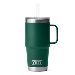 Yeti Rambler 25oz Straw Mug - Black Forest Green