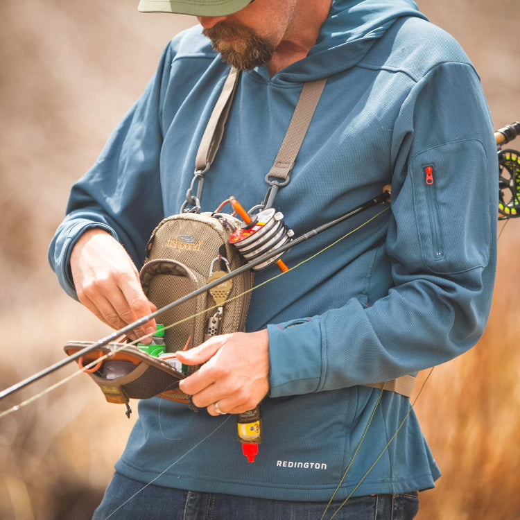 Fishpond San Juan Vertical Chest Pack - Sand/Saddle Brown