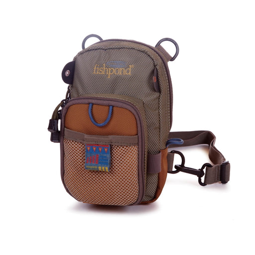 Fishpond San Juan Vertical Chest Pack - Sand/Saddle Brown
