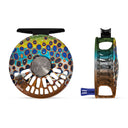 Abel Custom TR 4/5 Fly Reel - De-Young Brown Flank Finish/Blue Handle