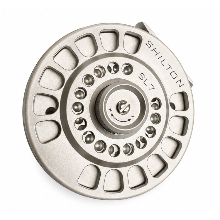EX-DEMO Shilton SL12 Spey Fly Reel 2024 Model - Titanium - 11/12 Line
