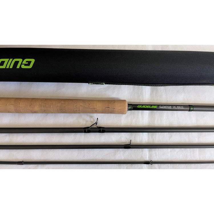 USED 14ft 0in Guideline Elevation 9/10 Line 4 Piece DH Salmon Fly Rod (107)