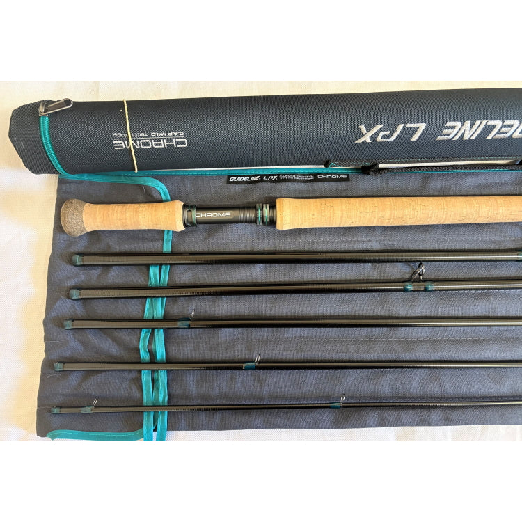 USED 13ft 9in Guideline LPX Chrome 9/10 Line 6 Piece DH Salmon Fly Rod (131)