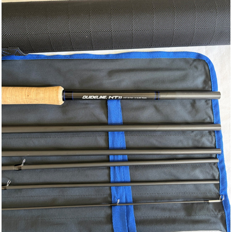 USED 14ft 9in Guideline NT11 10/11 Line 6 Piece Double Handed Salmon Fly Rod (132)