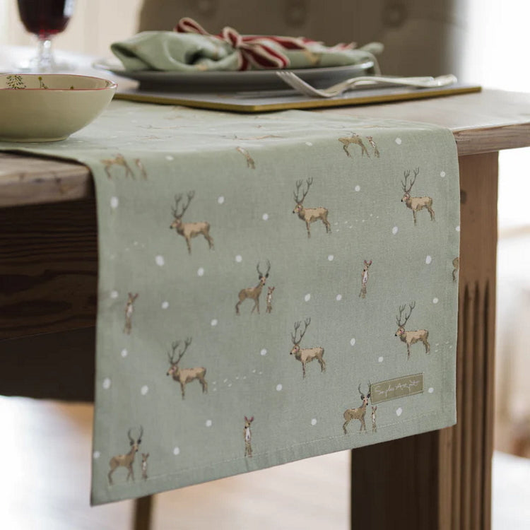 Sophie Allport Christmas Stags Table Runner John Norris