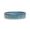 Scruffs Reactive Glaze Pet Saucer - Pinstripe Grey