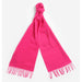 Barbour Ladies Lambswool Woven Scarf - Pink Dahlia
