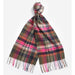 Barbour Ladies Vintage Winter Plaid Scarf - Pink Dahlia