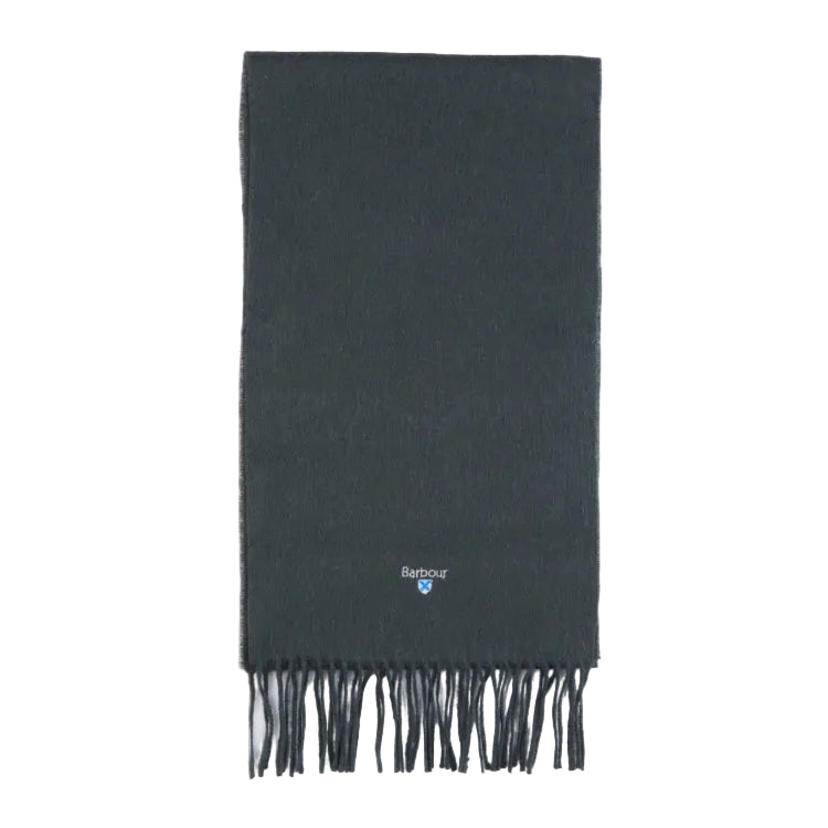 Barbour Plain Lambswool Scarf - Forest Green
