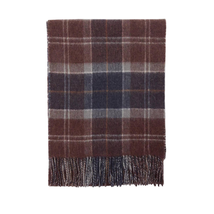 Barbour Dramside Reversible Scarf - Midnight Oak Tartan