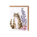 Wrendale Designs Seed Card - Whiskers and Wildflowers