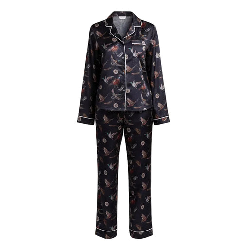 Gunner and Hound Ladies Heritage Huntress Long Pyjama Set - Navy