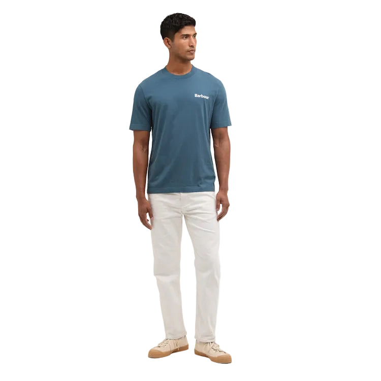 Barbour Packling Relaxed Graphic T-Shirt - Dusk Blue