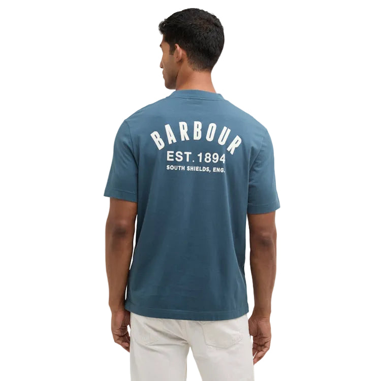 Barbour Packling Relaxed Graphic T-Shirt - Dusk Blue