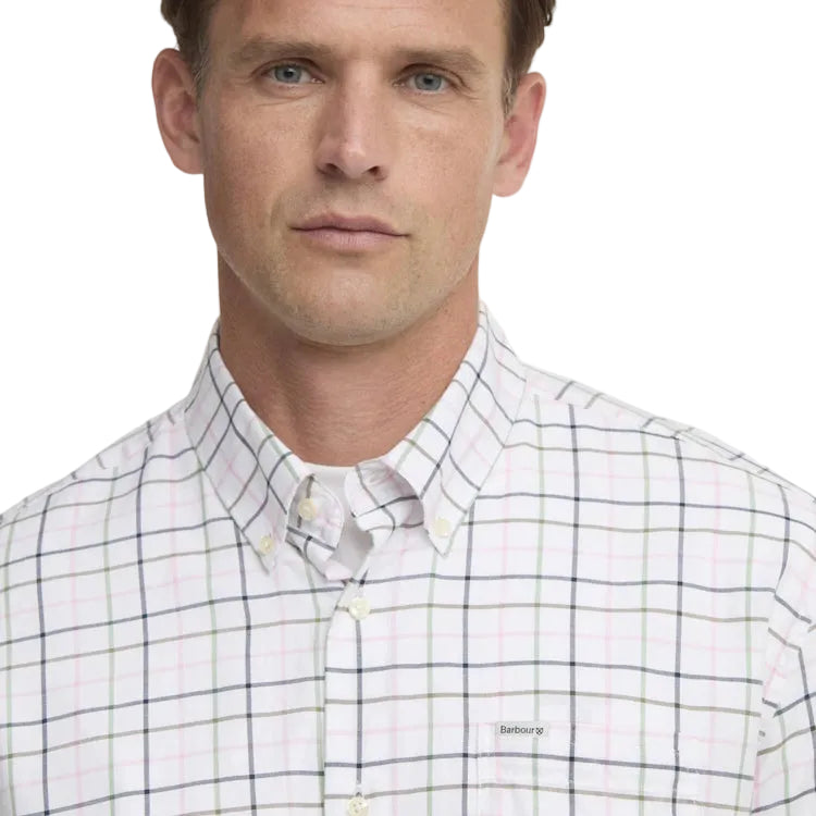 Barbour Caswell Tattersall Regular Shirt - Pink