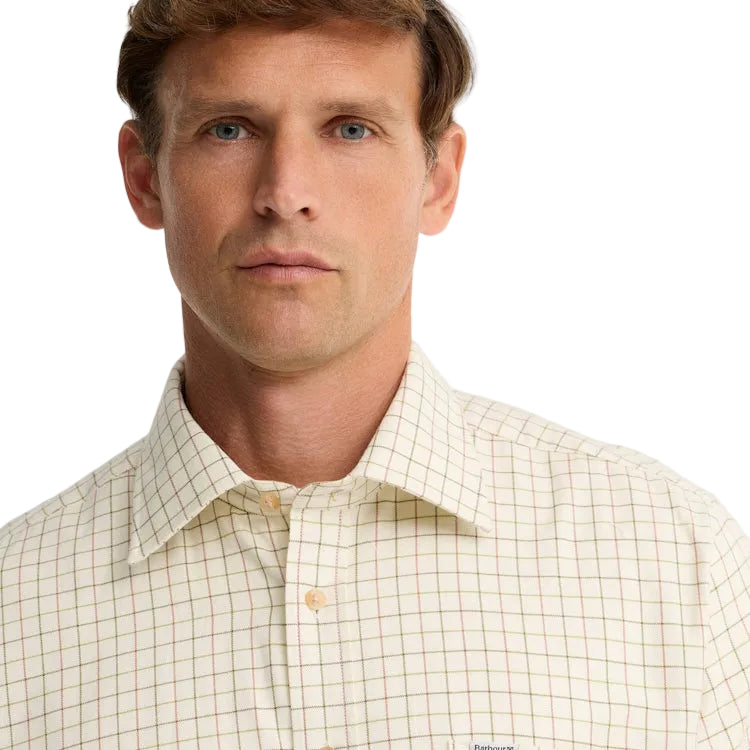 Barbour Field Tattersall Shirt - Green/Brown