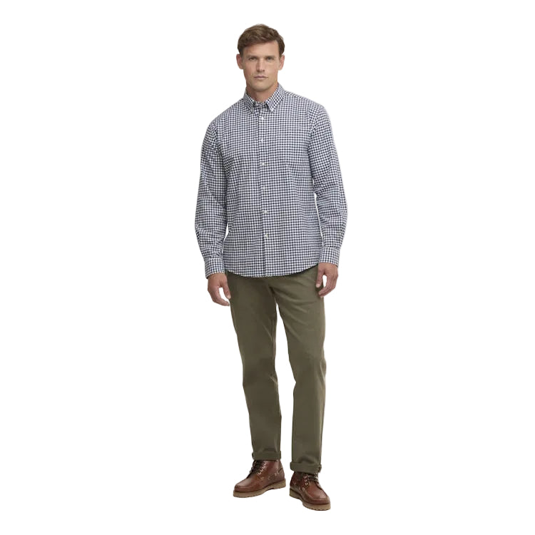 Barbour Gingham Aukside Regular Shirt - Navy