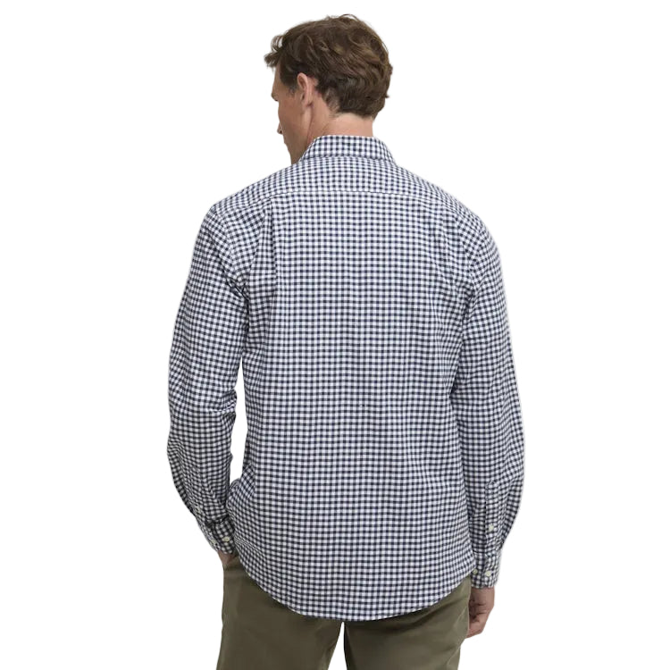 Barbour Gingham Aukside Regular Shirt - Navy