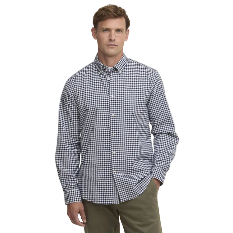Barbour Gingham Aukside Regular Shirt - Navy