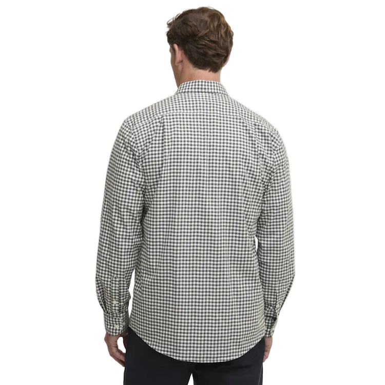 Barbour Gingham Aukside Regular Shirt - Olive