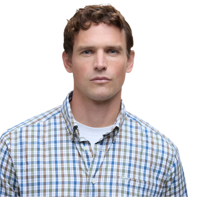 Barbour Hallhill Performance Shirt - Pine Green