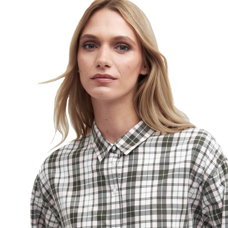 Barbour Ladies Angelonia Shirt - Olive Check